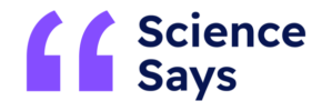 science-says-600x200-logo A logo featuring a purple arrow-like symbol next to the text "GoCardless" in dark blue.