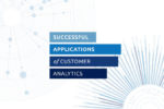 Text reading "Successful Applications of Customer Analytics" with abstract circular graphic designs in the background.